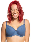 Biustonosze - Biustonosz GAIA Semi-Soft Sandy 594 półusztywniany niebieski  80D - miniaturka - grafika 1