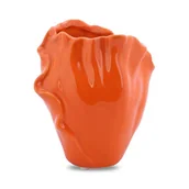 Wazony i flakony - Ceramiczny Wazon Pomarańczowy Płatek z Antypoślizg - miniaturka - grafika 1