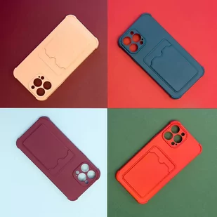 Card Armor Case etui pokrowiec do Xiaomi Redmi 10X 4G / Xiaomi Redmi Note 9 portfel na kartę silikonowe pancerne etui Air Bag granatowy - Etui i futerały do telefonów - miniaturka - grafika 3