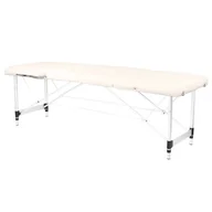 Stoły i łóżka do masażu - ACTIVESHOP STÓŁ SKŁADANY DO MASAŻU ALUMINIOWY KOMFORT 2 SEGMENTOWE CREAM AS_126960 - miniaturka - grafika 1
