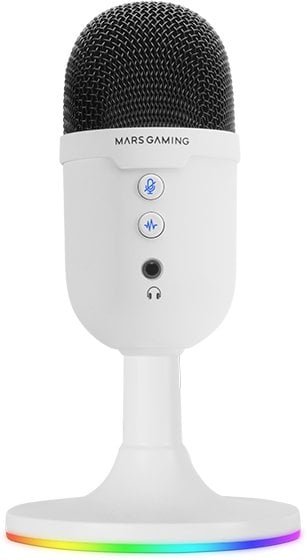 Mars Gaming MMICCXW High Definition ENC Desktop Cardioid Microphone USB / ARGB