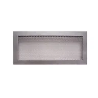 Akcesoria kominkowe - NORDFLAM Kratka kominkowa 17 x 37 cm Stare srebro - miniaturka - grafika 1