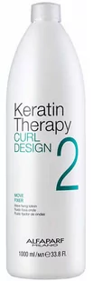 Alfaparf Keratin Therapy Curl Design 2 Płyn utrwalający do trwałej ondulacji 1000ml 17031 - Kosmetyki do stylizacji włosów - miniaturka - grafika 1
