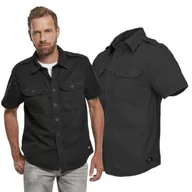 Odzież taktyczna i umundurowanie - Koszula z krótkim rękawem BRANDIT Vintage Shirt - Czarna  6XL - miniaturka - grafika 1