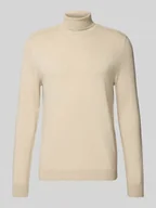 Swetry męskie - Sweter z dzianiny o kroju regular fit z czystej bawełny model ‘BERG’ - miniaturka - grafika 1