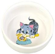 Miski dla kotów - Trixie ceramiczna miska z motywem dla kota - 300 ml - miniaturka - grafika 1