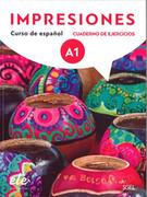 Książki do nauki języka hiszpańskiego - Impresiones A1. Ćwiczenia + online - miniaturka - grafika 1