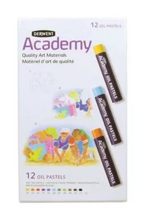 Derwent Pastele olejne 12kol Academy 2301952 - Kredki, ołówki, pastele i pisaki - miniaturka - grafika 1