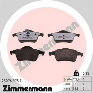Klocki hamulcowe - komplet ZIMMERMANN 23076.975.1 - Klocki hamulcowe - miniaturka - grafika 1