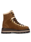 Botki damskie - Gino Rossi Botki SINEN-24FW238 Brązowy - miniaturka - grafika 1