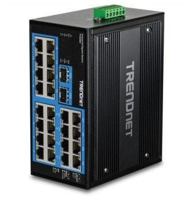 Switch TRENDnet TRENDnet 26-Port Hardened Industrial Gigabit DIN-Rail Switch TI-G262