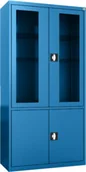 Meble i wyposażenie gabinetów medycznych - MDW/2s.5005 szafa lekarska 2-skrzydłowa 2-komorowa niebieska - miniaturka - grafika 1