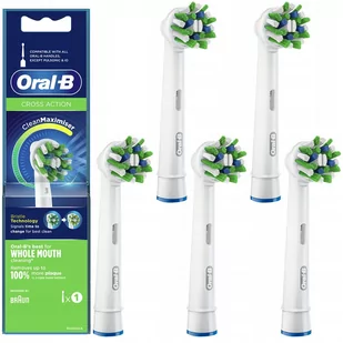 5x Końcówka oryginalna Oral-B CrossAction EB50AB - Końcówki do szczoteczek elektrycznych - miniaturka - grafika 1