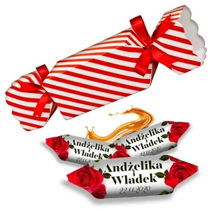 Krówki foto w pudełku CUKIEREK na 18 30 50 urodziny 10zestawów - Cukierki - miniaturka - grafika 1
