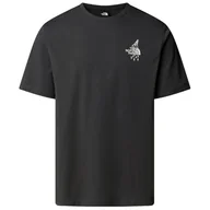 Koszulki sportowe męskie - Koszulka męska The North Face U Powder Days Relaxed S/S Tee-Graphic Rozmiar: M / Kolor: ciemnoszary - miniaturka - grafika 1