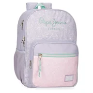 Plecaki szkolne i tornistry - Pepe Jeans Renata Plecak szkolny Fioletowy 30x40x12 cm Poliester 14,4L by Joumma Bags, Fioletowy, Talla única, plecak szkolny - miniaturka - grafika 1