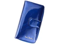 Portfele - Pierre Cardin, Portfel skórzany damski, 02, Leaf 116, niebieski - miniaturka - grafika 1