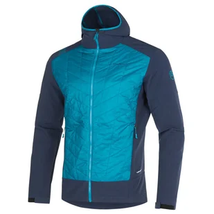 Kurtka męska La Sportiva Kap Hybrid Hoody M Rozmiar: M / Kolor: pomarańczowy/niebieski - Kurtki męskie - miniaturka - grafika 1
