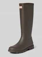 Kalosze damskie - Kozaki z detalem z logo - miniaturka - grafika 1