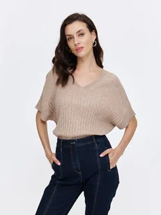 Kamizelka damska beżowa - SKA2810BE kamizelka swetrowa - TOP SECRET - Odzieżowy sklep internetowy TOP SECRET - Kamizelki damskie Kamizelka damska beżowa - SKA2810BE kamizelka swetrowa - TOP SECRET - Odzieżowy sklep internetowy TOP SECRET - Kamizelki damskie - miniaturka - grafika 1