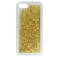 Etui i futerały do telefonów - Babaco Etui na telefon iPhone 6/6S płynny efekt brokatu, złote - miniaturka - grafika 1