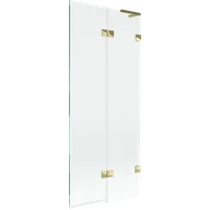 Parawany nawannowe - Mexen Lunar L parawan nawannowy 2-skrzydłowy prawy 80 x 150 cm, transparent, złoty - 897L-080-100-50-00-P - miniaturka - grafika 1