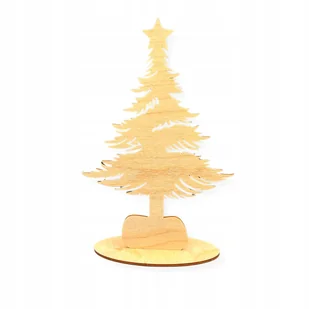 DREWNIANA CHOINKA NA PODSTAWCE 24CM DRZEWKO DEKORACJA STOJĄCA DEKOR ŚWIĘTA - Zabawki kreatywne DREWNIANA CHOINKA NA PODSTAWCE 24CM DRZEWKO DEKORACJA STOJĄCA DEKOR ŚWIĘTA - Zabawki kreatywne - miniaturka - grafika 1