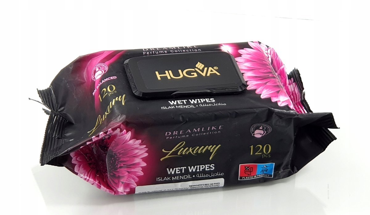ORIENTALNE PERFUMOWANE CHUSTECZKI NAWILŻANE DREAMLIKE 120SZT HUGVA