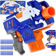 Zabawki militarne - PISTOLET AUTOMAT KARABIN NA STRZAŁKI PIANKOWE Z MAGAZYNKIEM WYRZUTNIA - miniaturka - grafika 1