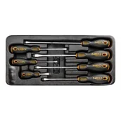 Zestawy narzędziowe - TOPEX Zestaw narzędzi wkrętaki płaskie 7 szt. wkładka do wózka narzędziowego 84-231 NEO TOOLS 84-231/TOP - miniaturka - grafika 1