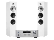 Zestawy stereo - Rotel RA-1592 MK II (srebrny) + 703 S2 (biały) - miniaturka - grafika 1
