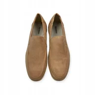 Mokasyny męskie - Mokasyny męskie zamszowe Old Money 43 - miniaturka - grafika 1