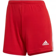 Spodenki damskie - Spodenki damskie adidas Squadra 21 Short Women czerwone GN5783 L - miniaturka - grafika 1