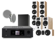 Kino domowe - NAD T 778 (czarny) + Diva 6 + 3 + 7 (dąb) + RD 280 (biały) + BASSO 880 (czarny) - miniaturka - grafika 1