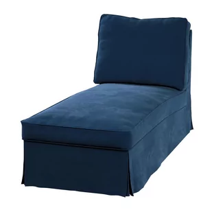 Dekoria Pokrowiec na szezlong leżankę Ektorp wolnostojący prosty tył granat 63 x 166 x 73 cm Velvet 1004-704-29 - Meble modułowe i akcesoria - miniaturka - grafika 1