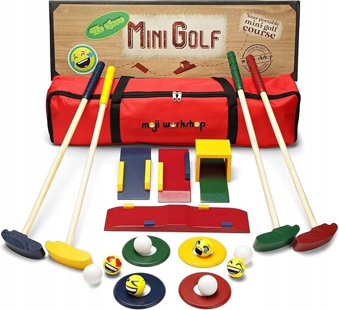 DREWNIANY ZESTAW GOLFOWY DLA DZIECI WYSOKIEJ JAKOŚCI ZESTAW DO GRY