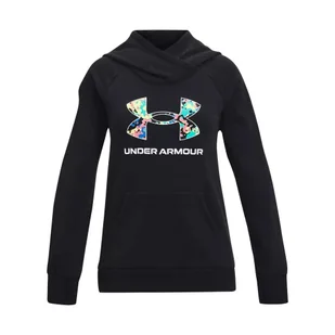 Bluza dziewczęca Under Armour Rival Logo Hoodie - Odzież sportowa dziecięca - miniaturka - grafika 1
