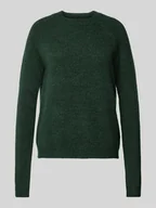 Swetry damskie - Sweter z dzianiny o kroju regular fit z raglanowymi rękawami model ‘JULIANA’ - miniaturka - grafika 1
