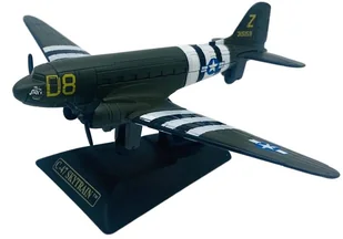 Samolot Boeing C-47 Skytrain Dakota model podstawka METAL Motormax - Samoloty i helikoptery - miniaturka - grafika 1