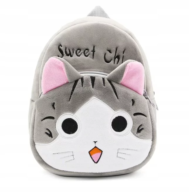 Plecak Pluszowy Do Przedszkola Kot Kotek Kawaii
