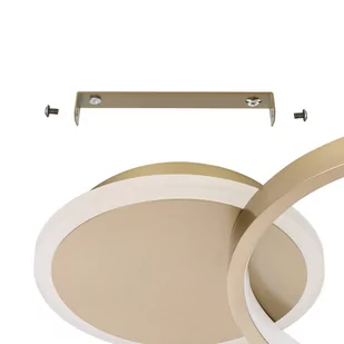 Lampa sufitowa LED Gafares pilot okrągła złota - Lampy sufitowe - miniaturka - grafika 3