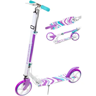 Hulajnoga Składana RAVEN Zea White/Violet 200mm z hamulcem - Hulajnogi - miniaturka - grafika 1