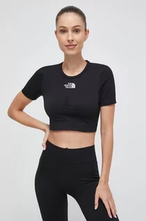 Koszulki sportowe damskie - The North Face t-shirt treningowy kolor czarny - grafika 1