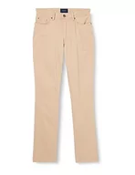 Spodenki męskie - Hackett London Męskie spodnie CORE 5PKT Trinity, beżowe (owat), 40 W/34 L, Beżowy (owsiany), 40W / 34L - miniaturka - grafika 1