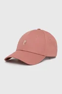 Czapki damskie - Tommy Hilfiger czapka z daszkiem bawełniana kolor różowy gładka - miniaturka - grafika 1