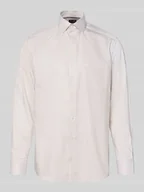 Koszule męskie - Koszula biznesowa o kroju regular fit z czystej bawełny z kołnierzykiem typu kent - miniaturka - grafika 1