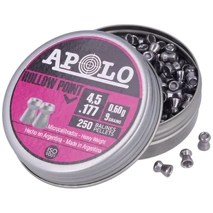 Śrut Apolo Hollow Point 4.52 mm, 250 szt. 0.60g/9.0gr (19201-2) - Amunicja do wiatrówek - miniaturka - grafika 2