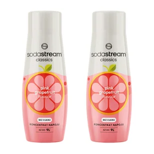 Zestaw Syropów do saturatora SODASTREAM Różowy Grejpfrut Bez cukru 2x440ml - Akcesoria i części AGD - miniaturka - grafika 1