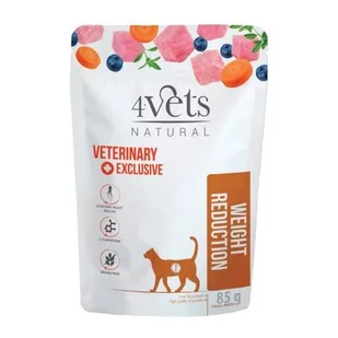 Karma dla kota 4VETS NATURAL Weight Reduction 85 g - Mokra karma dla kotów - miniaturka - grafika 1