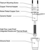 Akcesoria do komputerów stacjonarnych - Głowica hotend Micro Swiss FlowTech™ do drukarek 3D Creality K1/K1 Max/K1C/K1 SE} MIS-27184 - miniaturka - grafika 1
